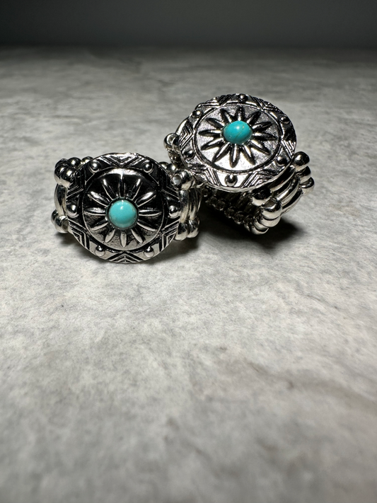 Silver Concho Ring