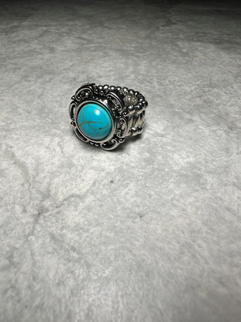 Turquoise Burst Ring