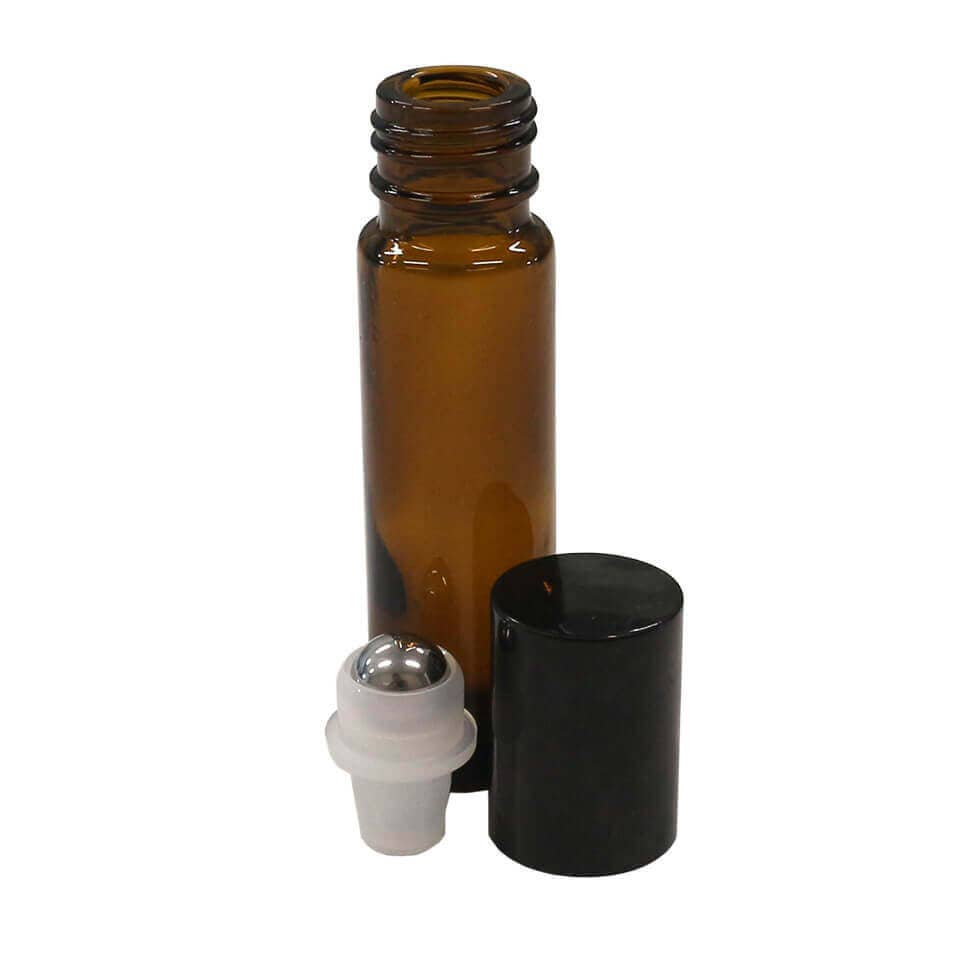 Amber Glass Roll On Bottle